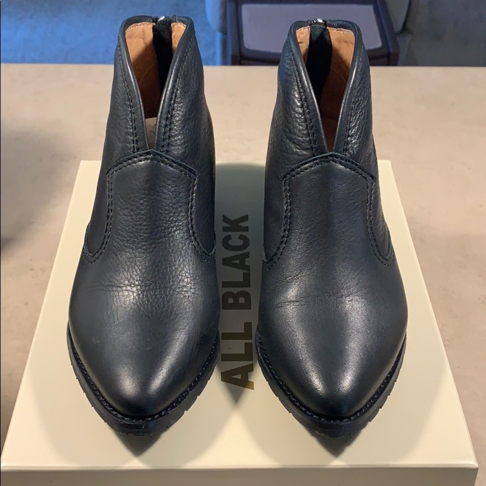 All Black Cowgirl Booties